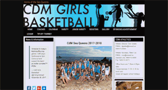 Desktop Screenshot of cdmgirlsbasketball.com